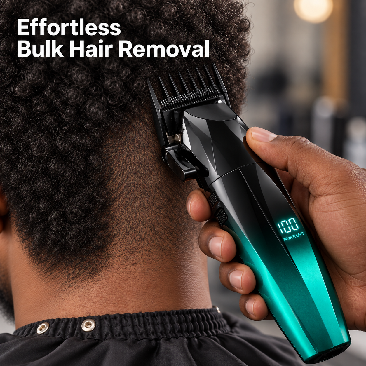 Barber using a RAINMAL hair clipper